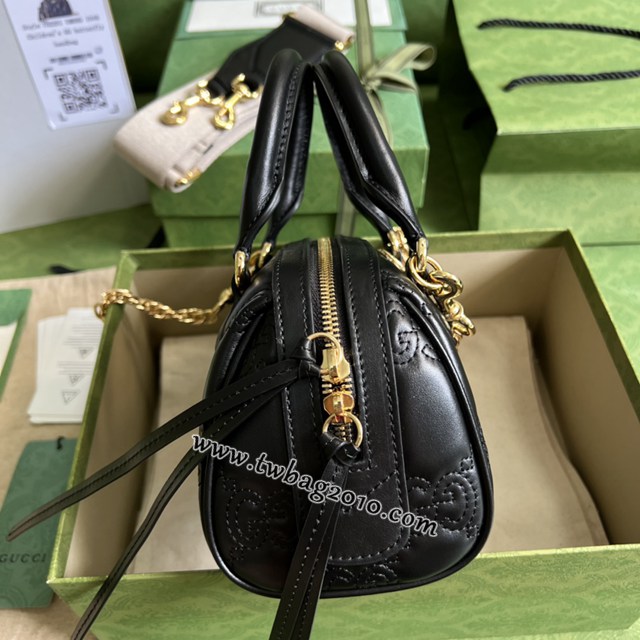 gucci專櫃新款原單手提斜挎手袋 古馳matelassé皮革鏈條肩背包 jcp1898